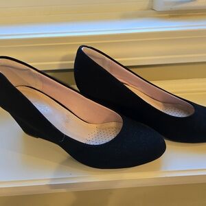 Elegant Black Women's Wedge Shoes